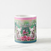 ブルドッグフランスのドッグ愛好家 コーヒーマグカップ (中央)