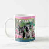 ブルドッグフランスのドッグ愛好家 コーヒーマグカップ (左)