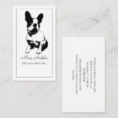 ブルドッグフランスのドッグ通販名刺 名刺 (正面/裏面)
