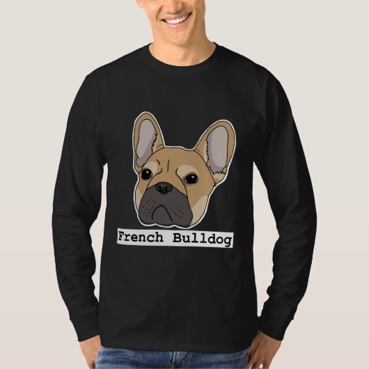 ブルドッグフランスのドッグ Tシャツ (正面)