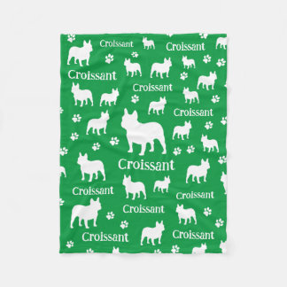 ブルドッグフランスのドッパーソナライズされたク毛布フランス フリースブランケット