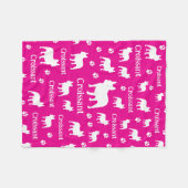 ブルドッグフランスのドッパーソナライズされたク毛布フランス フリースブランケット (正面(横))