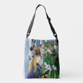 ブルドッグフランスのドライアドファンタジー クロスボディバッグ (裏面)