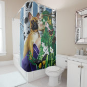 ブルドッグフランスのドライアドファンタジー シャワーカーテン (インサイチュ)