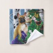 ブルドッグフランスのドライアドファンタジー バスタオルセット (ウォッシュタオル)