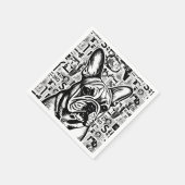 ブルドッグフランスのナプキン スタンダードカクテルナプキン (角)