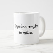 ブルドッグフランスのナポレオン複合体 ジャンボコーヒーマグカップ (正面右)