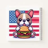 ブルドッグフランスのノート ノートブック (裏面)