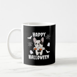 ブルドッグフランスのハッピーハローウィンドッグの衣装 コーヒーマグカップ