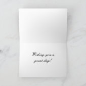 ブルドッグフランスのハッピーバースデーデー カード (内部)