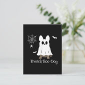 ブルドッグフランスのハロウィンフランスののブードードッグギフト サンキューカード (スタンド正面)