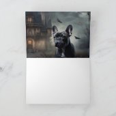 ブルドッグフランスのハロウィーン怖 カード (内部)