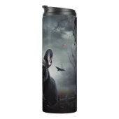 ブルドッグフランスのハロウィーン怖 タンブラー (回転右)