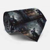 ブルドッグフランスのハロウィーン怖 ネクタイ (ロール)
