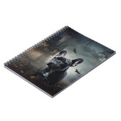 ブルドッグフランスのハロウィーン怖 ノートブック (左側)