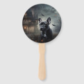 ブルドッグフランスのハロウィーン怖 ハンドファン (裏面)