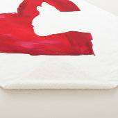 ブルドッグフランスのハートバレンタインデー犬愛好家 シェルパブランケット (3/4)