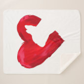 ブルドッグフランスのハートバレンタインデー犬愛好家 シェルパブランケット (正面(横))