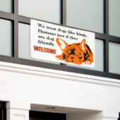 ブルドッグフランスのバナー 横断幕 (ビルの外側)