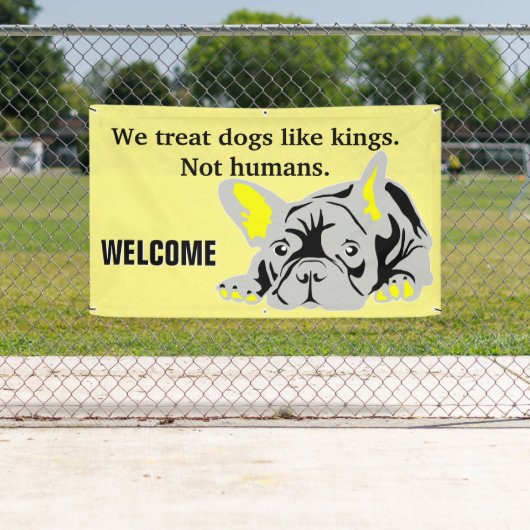 ブルドッグフランスのバナー 横断幕 (インサイチュ)