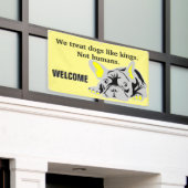 ブルドッグフランスのバナー 横断幕 (ビルの外側)