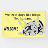 ブルドッグフランスのバナー 横断幕 (横)