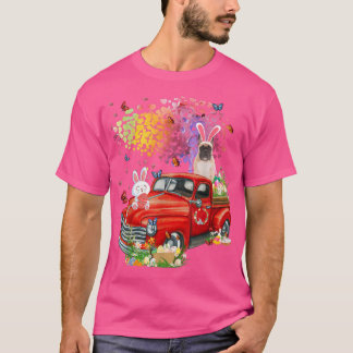 ブルドッグフランスのバニートラック狩りエッグツリーイースト Tシャツ