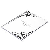 ブルドッグフランスのパターンのコーナー ノートブック (左側)