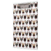 ブルドッグフランスのパターン クリップボード (左)