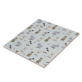 ブルドッグフランスのパターン タイル (側面)