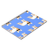 ブルドッグフランスのパターン ノートブック (左側)