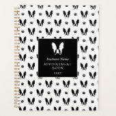 ブルドッグフランスのパターン プランナー手帳 (正面)