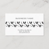 ブルドッグフランスのパターン 予約カード (裏面)