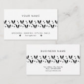 ブルドッグフランスのパターン 名刺 (正面/裏面)