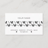 ブルドッグフランスのパターン 名刺 (正面)