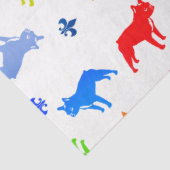 ブルドッグフランスのパターン 薄葉紙