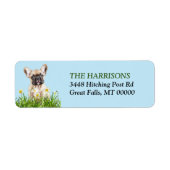 ブルドッグフランスのパピーダッフォディルガーデン ラベル (正面)