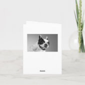 ブルドッグフランスのパピードッグ空白のノートカード カード (裏面)