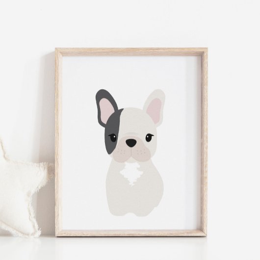 ブルドッグフランスのパピー子供部屋&キッズルームポスター ポスター