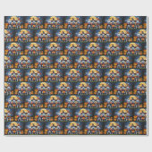 ブルドッグフランスのパンプキンハロウィンおもしろい ラッピングペーパー (フラット)