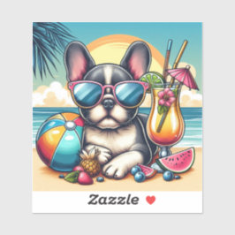 ブルドッグフランスのビニールのシール シール