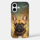 ブルドッグフランスのファウパーソナライズされたンFrenchie Case-Mate iPhoneケース (裏面)