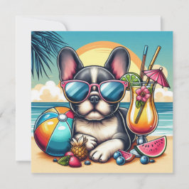 ブルドッグフランスのフラットカード