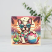 ブルドッグフランスのフラットカード (スタンド正面)