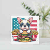 ブルドッグフランスのフラットカード (スタンド正面)