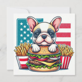 ブルドッグフランスのフラットカード