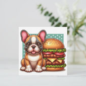 ブルドッグフランスのフラットカード (スタンド正面)