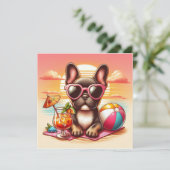 ブルドッグフランスのフラットカード (スタンド正面)