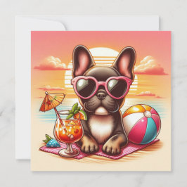 ブルドッグフランスのフラットカード