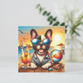 ブルドッグフランスのフラットカード (スタンド正面)